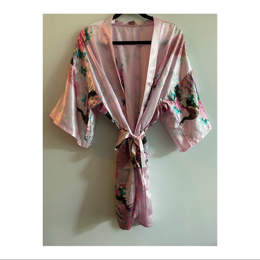 Satin Kimono Robe
